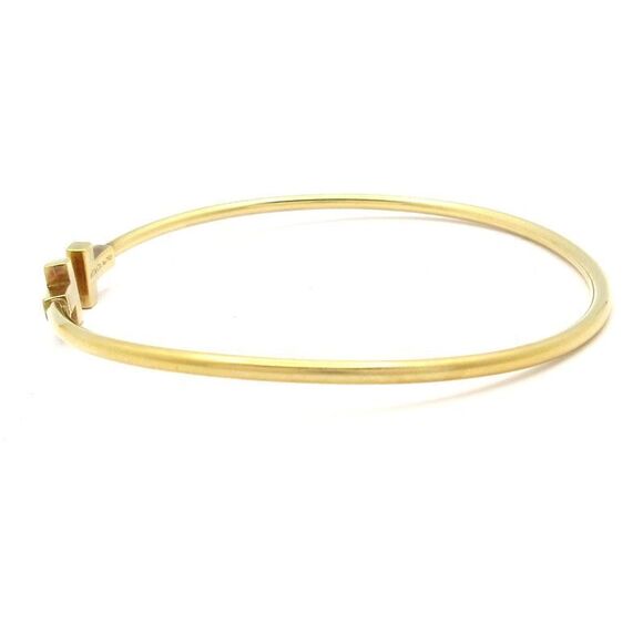 Tiffany & Co Bangle T-wire Bracelet 18K Yellow Gold - Picture 6 of 7